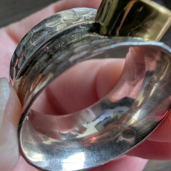 Sterling Silver Garnet Ring - Picture 6 of 6